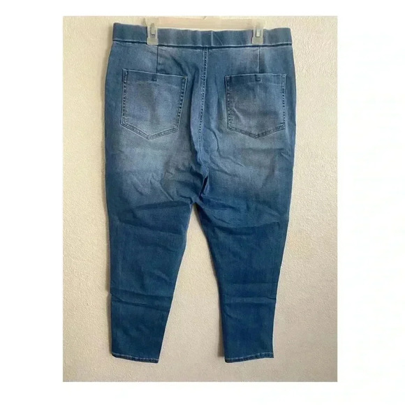 🆕NOHO Curvy Plus-Size Mid Blue Jegging 3XG🆕 - Picture 3 of 11